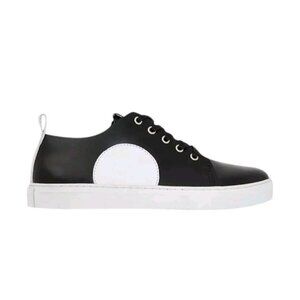 Alexander Mcqueen Ueen Chris Sneaker Black Leather Mens US 8